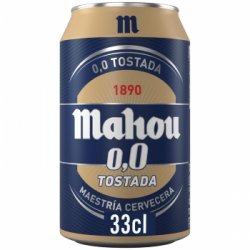 Cerveza tostada Mahou 0,0 sin alcohol lata 33 cl. - Carrefour España
