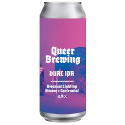 Queer Dual IPA Bisexual Lighting Simcoe & Centennial IPA 440ml (5.8%) - Indiebeer