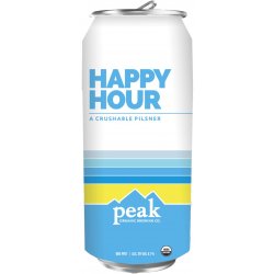 Peak Organic Brewing Company Happy Hour Pilsner 6 pack 16 oz. - Petite Cellars