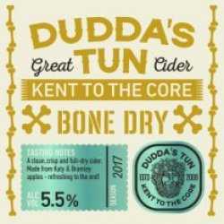 Duddas Tun Bone Dry Cider (Bag In Box) - Pivovar