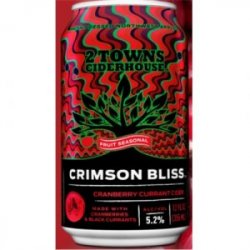 2 Towns Crimson Bliss Cider - Craftissimo