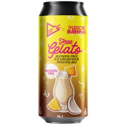 Funky Fluid Free Gelato: Pina Colada 500ml (0.5%) - Indiebeer