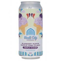 Vault City - Blueberry Muffin Waffle Cone Crunch Triple Scoop - Beerdome