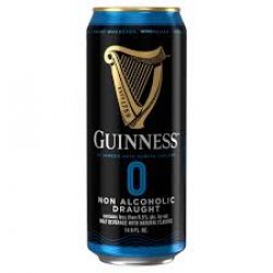 Guinness 0 Draught Non Alcoholic 24 pack14.9 oz cans - Beverages2u