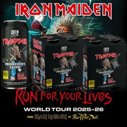 TROOPER - RUN FOR YOUR LIVES WORLD TOUR EDITION (8x500ml) - **8-pack** - Iron Maiden Beer