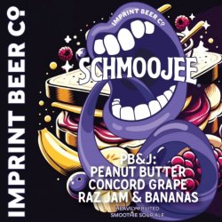 Imprint Beer Co - Schmoojee PB&J: Peanut Butter Concord Grape Raspberry & Banana - Left Field Beer