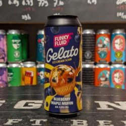 Funky Fluid Gelato: Blueberry Maple Muffin