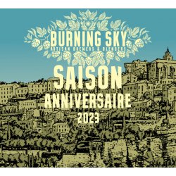 Burning Sky - Saison Anniversaire 2023  - 6.5% French Chardonnay Barrel Aged Saison - 750ml Bottle - The Triangle