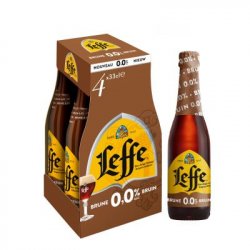 Leffe Bruin 0,0% clip 4 x 33cl - Prik&Tik