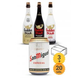 San Miguel + Dragón de Oro Belga - Escerveza