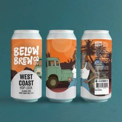 Below Brew Co (formerly Lowtide) WEST COAST HOP LOCK  WEST COAST PALE ALE - The Alcohol Free Co