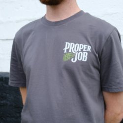 St Austell Brewery Proper Job t-shirt in grey - St Austell Brewery