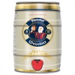 APOPSTEL WEISSBIER HELL 5L BECZKA  Niemcy - Sklep Impuls