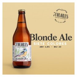 7 COLORES BLONDE ALE ARTESANAL BOTELLA 500CC - Licorería Paradiso