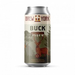 Brew York Buck - 4.9% US Brown Ale 440ml - York Beer Shop