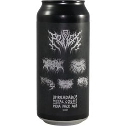 Azvex Brewing Company Unreadable Metal Logos