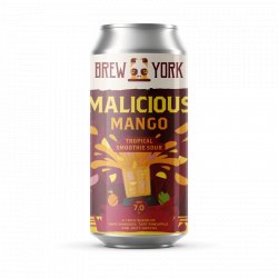 Brew York Malicious Mango - Tropical Smoothie Sour 7.0% 440ml - York Beer Shop