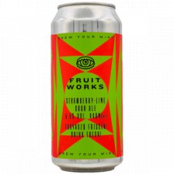 Brew Your Mind – Fruit Works: Strawberry + Lime - Rebel Beer Cans