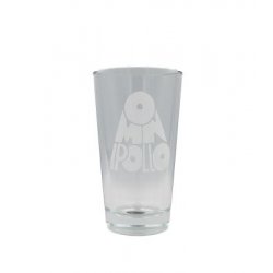 Omnipollo - Logo vit Glas 200ml - Hopping Borders