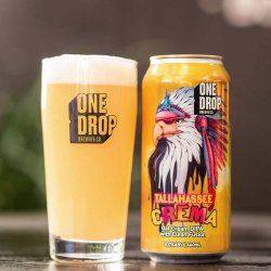 One Drop Brewing - Tallahassee Crema - Oat Cream Double IPA with Clean Fusion - The Beer Barrel