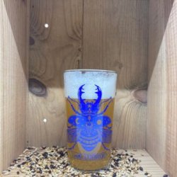 Verre La Debauche 50cl  Scarabet bleu - BAF - Bière Artisanale Française