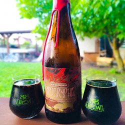 Hop Hooligans Apocrypha: Cherry Brandy Barrel Aged Black Cherry Vanilla (2025, Dark Red Wax)