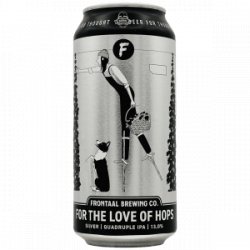 Frontaal  For the Love of Hops ”Silver” - Rebel Beer Cans