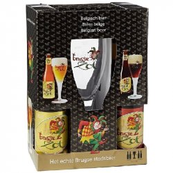 DE HALVE MAAN Brugse Zot 2 x Blonde + 2 x Brune + Glass 7.0% - Beer Paradise