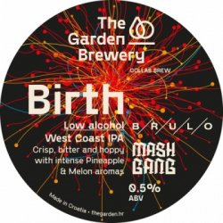 The Garden Brewery Birth - Low Alcohol West Coast IPA