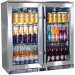 Alfresco Glass Twin Door Bar Refrigerator With Outdoor IP24 Rating with LOW E Glass - Model GSP2H-SS 