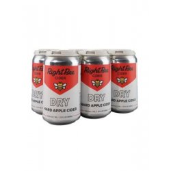 RIGHT BEE DRY CIDER  12oz 6PK CANS - Schaefer’s