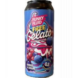 Funky Fluid Free Gelato Berries & Cream 0.5% 500ml - Bierwinkelier