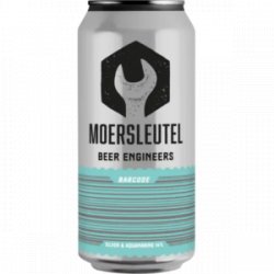 Moersleutel Craft Brewery Barcode: Silver & Aquamarine