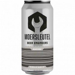 Moersleutel Craft Brewery Barcode: Silver & Jet Black
