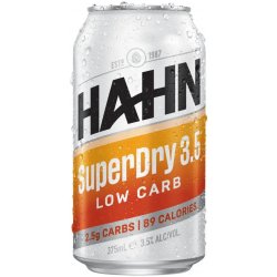 Hahn Super Dry 3.5 Cans 375ml - BoozeBud