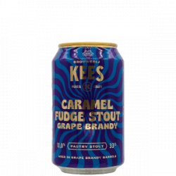 KEES  Caramel Fudge Stout Barrel Aged Grape Brandy - Rebel Beer Cans