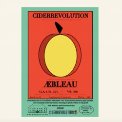 Plakat  Ciderrevolution ÆBLEAU  B2 - Ciderrevolution