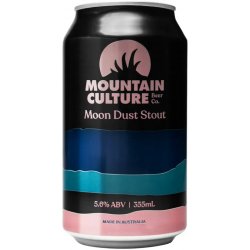 Mountain Culture Beer Co Moon Dust Stout 355ml - BoozeBud