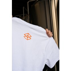 Range Brewing Range Oval Logo Tee - WhiteOrange - Range Brewing