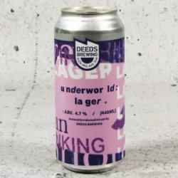 Deeds Underworld Lager - Mr West