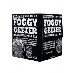 WAR PIGS FOGGY GEEZER HAZY IPA 16oz 4PK CANS - Schaefer’s