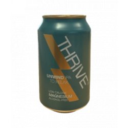 Thrive  Unwind  IPA to Relax - Alcoholvrij Bierhuis