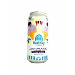 Vault City - Blueberry Muffin Waffle Cone Crunch Triple Scoop (Sour) 44 cl - Bieronomy