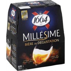 Kronenbourg 1664 BiÃre blonde millÃ©sime 6.7% 6 x 25 cl 6.7%vol. - Selfdrinks