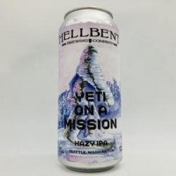 Hellbent Yeti on a Mission Hazy IPA Can - Bottleworks