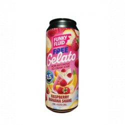 Funky Fluid Free Gelato: Raspberry Banana Shake