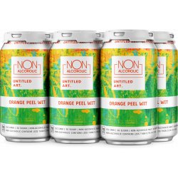 Untitled Art Brewing Non Alcoholic Orange Peel Wit 6 pack 12 oz. Can - Petite Cellars