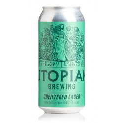 Utopian Brewing - Unfiltered British Lager 4.7% - The Drop Brighton