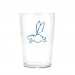 Lost and Grounded Blue Hippo Logo Pint Glass 
