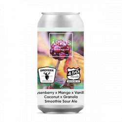 Ārpus Brewing Co. Ārpus X Drekker X 450 North Boysenberry X Mango X Vanilla X Coconut X Granola Smoothie Sour Ale
